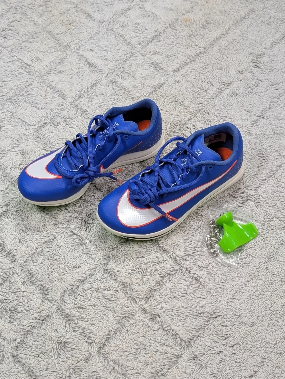 Nike Triple Jump Elite 2 Racer Blue Track Field Jump Spikes Mens 4.5 AO0808-400